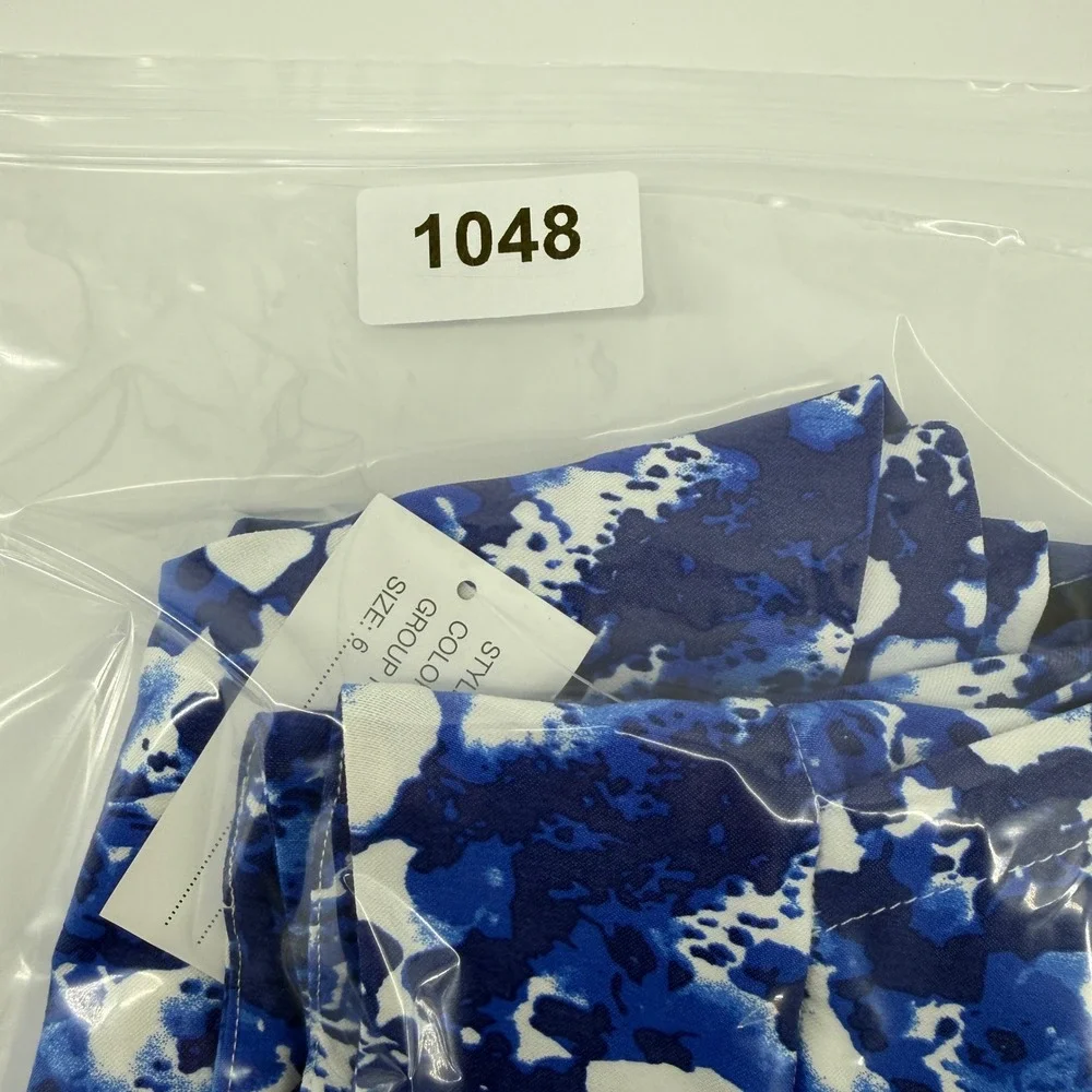 Peck & Peck Womens Blue White‎ Graphic Reef Print Golf Skort Size 6 NWT 70491IST